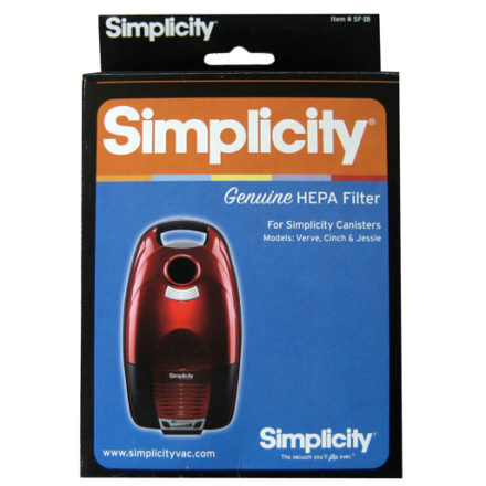 Simplicity HEPA Filter & Secondary (Bag Chamber) Filter SF-I8