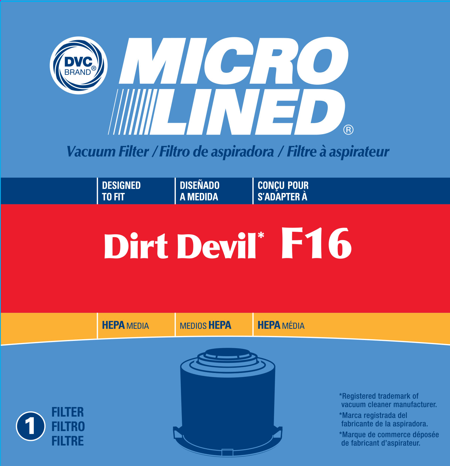 Dirt Devil HEPA Filter F16