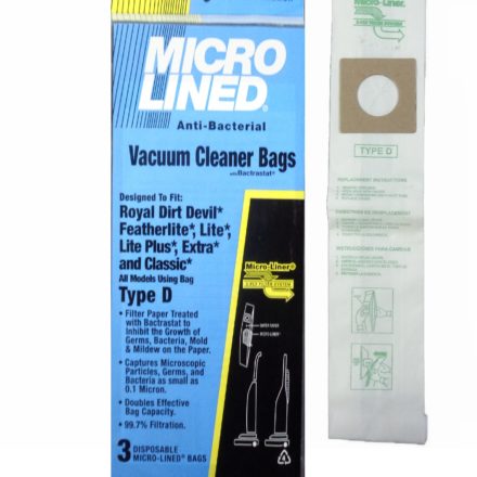 Dirt Devil Style D Paper Vacuum Bags