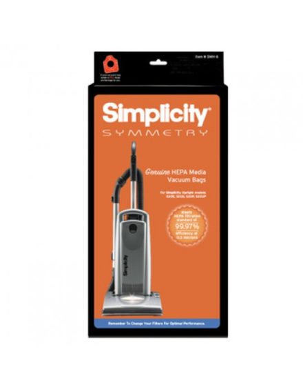Simplicity Symmetry S20 HEPA Media Vacuum BagS SMH-6.2