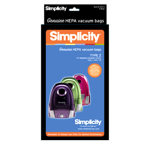 Simplicity Type Z Vacuum HEPA Media Vacuum Bags SZH-6
